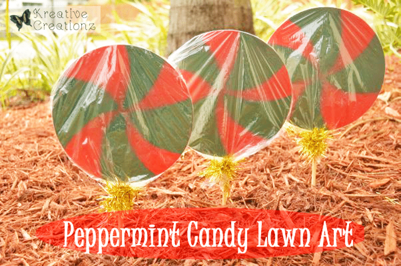 Peppermint Candy Lawn Art