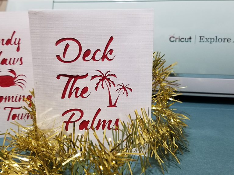 Sunny Holiday Cards with Cricut