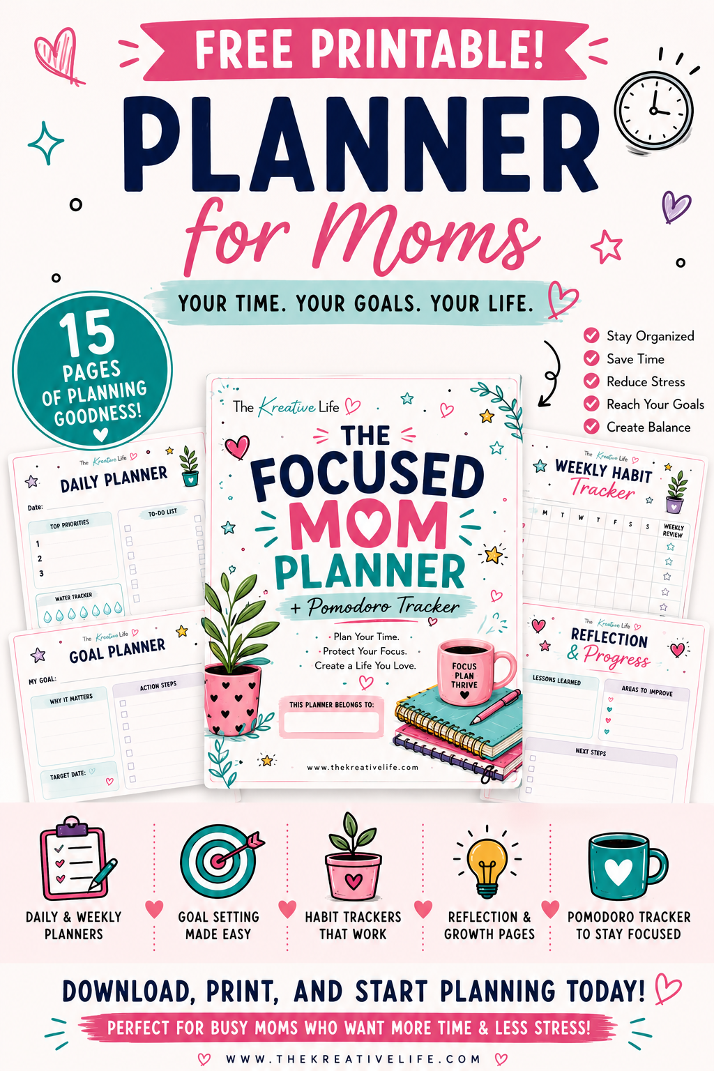 Printable Planner for Focused Moms