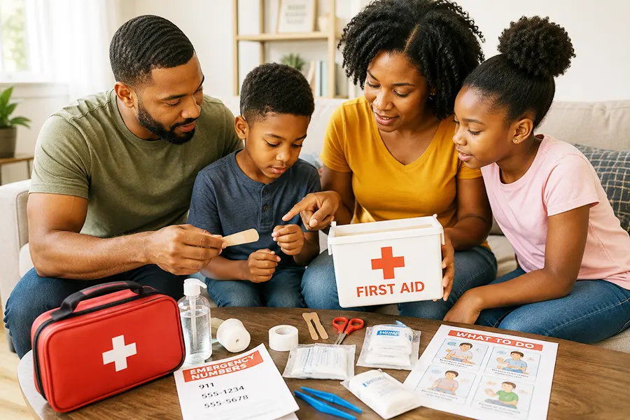First Aid Scenarios for Kids to Practice